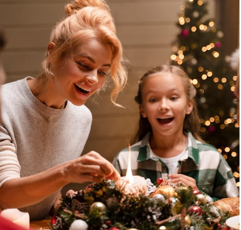 Vánoční věnce pro rodiče a děti