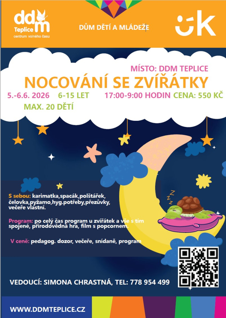 Nocování se zvířátky