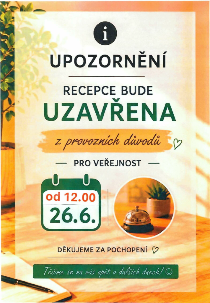 Upozornění pro návštěvníky 