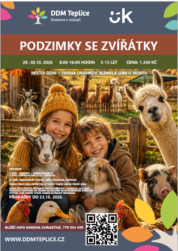 Podzimní prázdniny - Podzimky se zvířátky