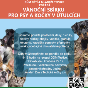 Vánoční sbírka pro psy a kočky v útulcích