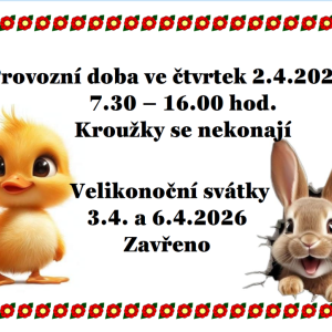 Velikonoční provoz DDM 