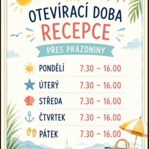 Prázdninový provoz recepce