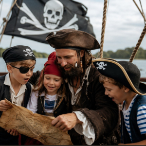 Piráti hlásí volnou kajutu! Třílůžkový pokoj na táboře Poslův Mlýn I.