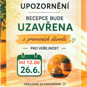 Upozornění pro návštěvníky 