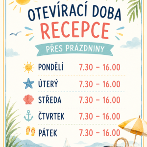 Prázdninový provoz recepce 